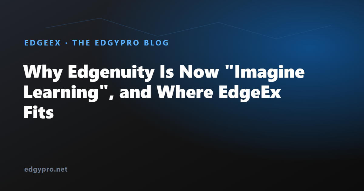 Edgenuity becomes Imagine Learning