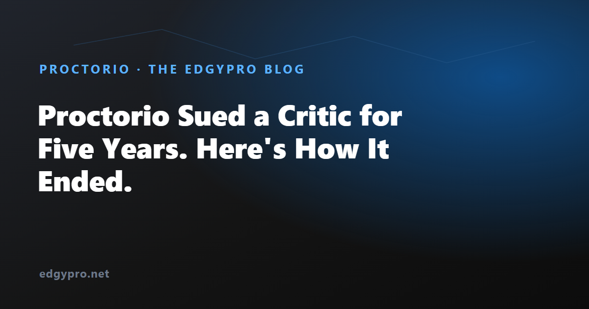 Proctorio lawsuit against Ian Linkletter